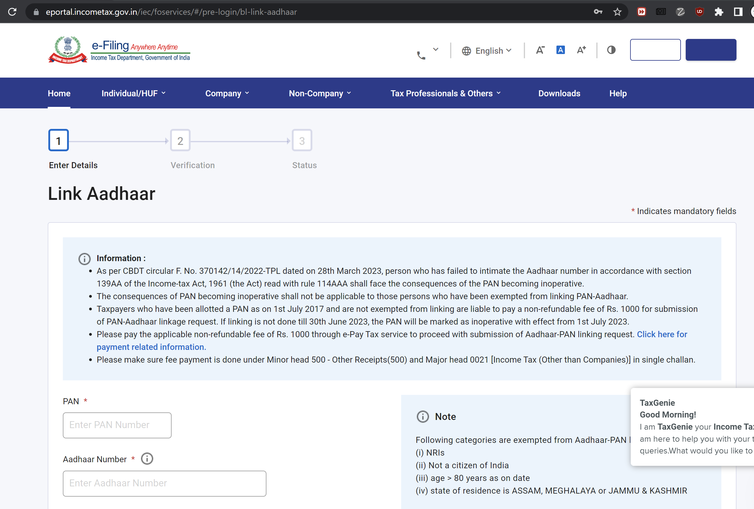 PAN-Aadhaar Link: Learn How To Check Your PAN-Aadhaar Link Status ...