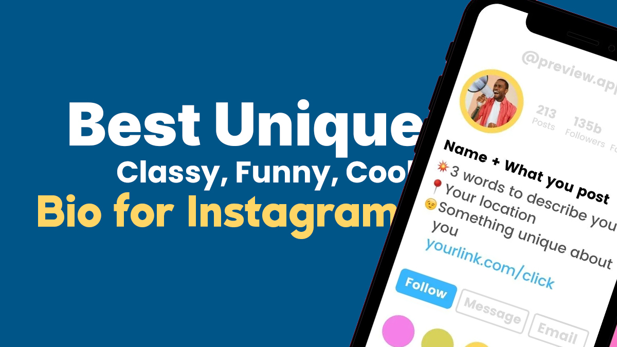 1200+ Best Instagram Bio (2024): Unique, Funny, Classy, Cool Bio for Instagram